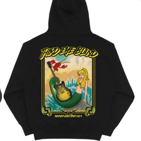 Third Eye Blind Black Hoodie WITH SIGNED SETLIST - Picture 3 of 9